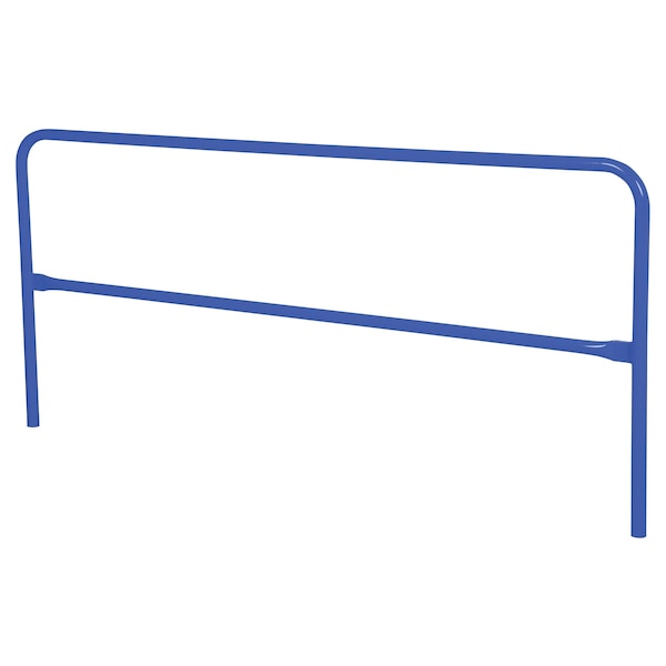 STEEL PIPE SAFETY RAILING 96 IN LENGTH BLUE